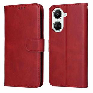 For Huawei nova 10 SE Classic Calf Texture Flip Leather Phone Case(Red)