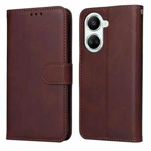 For Huawei nova 10 SE Classic Calf Texture Flip Leather Phone Case(Brown)