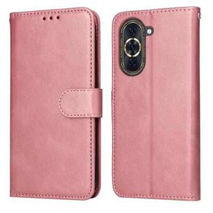 For Huawei nova 10 Classic Calf Texture Flip Leather Phone Case(Rose Gold)