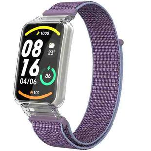 For Xiaomi Mi Band 7 Pro Integrated PC Protective Case + Nylon Loop Watch Band(Lilacs)