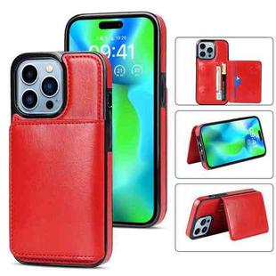 For iPhone 14 Pro Shockproof PU + TPU Phone Case(Red)