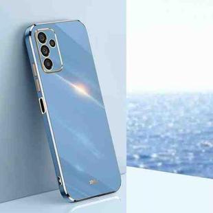 For Samsung Galaxy A14 5G XINLI Straight Edge 6D Electroplate TPU Phone Case(Celestial Blue)