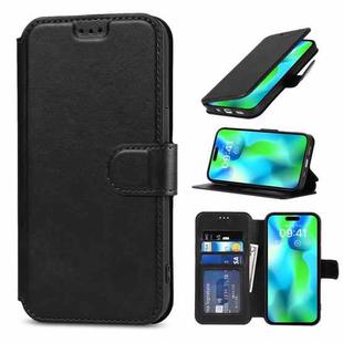 For iPhone 14 Pro Shockproof PU + TPU Leather Phone Case(Black)