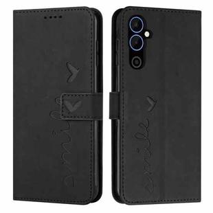 For Tecno Pova Neo 2 Skin Feel Heart Pattern Leather Phone Case(Black)