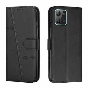 For Infinix Hot 11 2022 Stitching Calf Texture Buckle Leather Phone Case(Black)