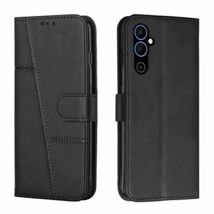 For Tecno Pova Neo 2 Stitching Calf Texture Buckle Leather Phone Case(Black)