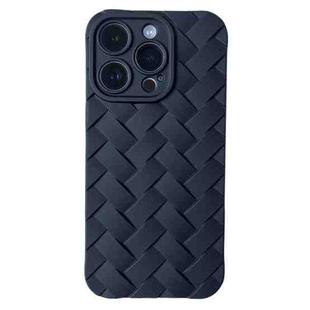 For iPhone 14 Plus Vintage Braided Texture Skin Phone Case(Black)
