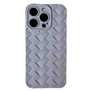 For iPhone 14 Pro Max Vintage Braided Texture Skin Phone Case(Grey)