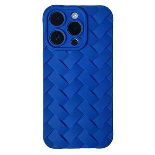 For iPhone 13 Pro Vintage Braided Texture Skin Phone Case(Blue)