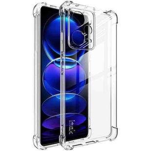 For Xiaomi Redmi Note 12 Pro 5G China/Indian imak Shockproof Airbag TPU Phone Case(Transparent)