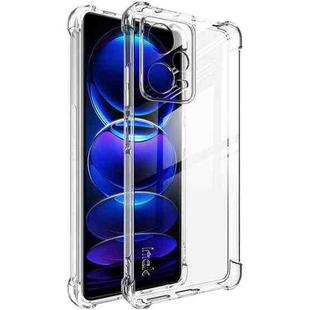 For Xiaomi Redmi Note 12 Pro+ 5G China/Indian imak Shockproof Airbag TPU Phone Case(Transparent)