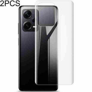 For Xiaomi Redmi Note 12 Pro+ 5G China/Indian 2pcs imak Curved Full Screen Protector Hydrogel Film Back Protector