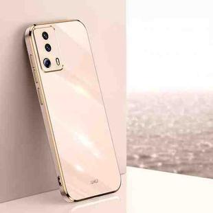 For Xiaomi Civi 2 XINLI Straight Edge 6D Electroplate TPU Phone Case(Pink)