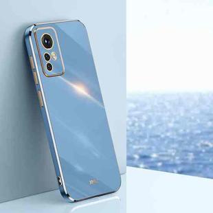 For Xiaomi 12 Lite XINLI Straight Edge 6D Electroplate TPU Phone Case(Celestial Blue)