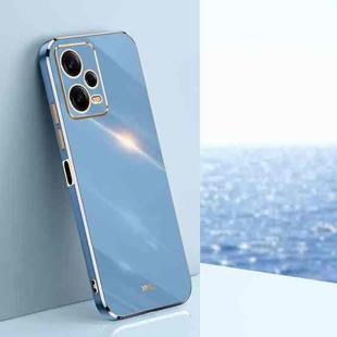 For Xiaomi Redmi Note 12 Pro 5G China XINLI Straight Edge 6D Electroplate TPU Phone Case(Celestial Blue)