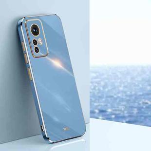 For Xiaomi Redmi K50 Ultra XINLI Straight Edge 6D Electroplate TPU Phone Case(Celestial Blue)