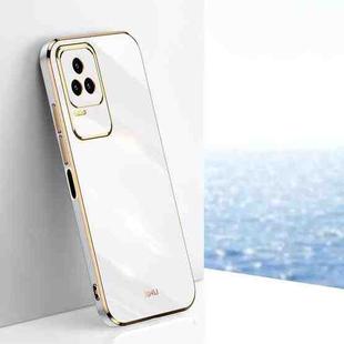 For Xiaomi Redmi K50 Pro XINLI Straight Edge 6D Electroplate TPU Phone Case(White)