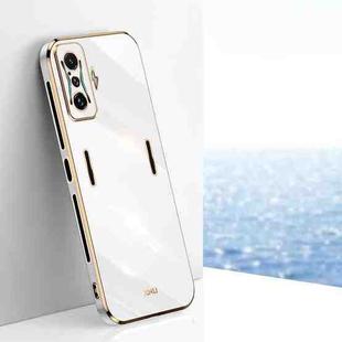 For Xiaomi Redmi K50 Gaming XINLI Straight Edge 6D Electroplate TPU Phone Case(White)