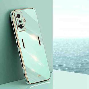For Xiaomi Redmi K50 Gaming XINLI Straight Edge 6D Electroplate TPU Phone Case(Mint Green)