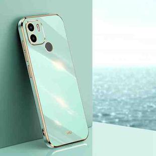 For Xiaomi Redmi A1+ XINLI Straight Edge 6D Electroplate TPU Phone Case(Mint Green)