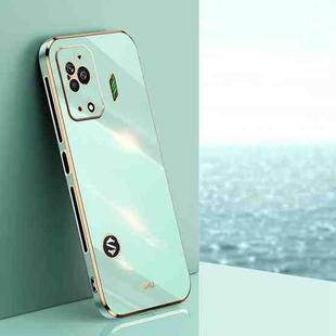 For Xiaomi Black Shark 5 XINLI Straight Edge 6D Electroplate TPU Phone Case(Mint Green)