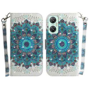 For Infinix Hot 20 5G 3D Colored Horizontal Flip Leather Phone Case(Peacock Wreath)