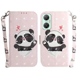 For Infinix Hot 20 5G 3D Colored Horizontal Flip Leather Phone Case(Heart Panda)