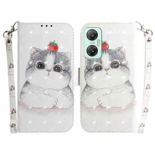 For Infinix Hot 20 5G 3D Colored Horizontal Flip Leather Phone Case(Cute Cat)