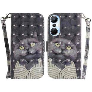 For Infinix Hot 20s 3D Colored Horizontal Flip Leather Phone Case(Hug Cat)