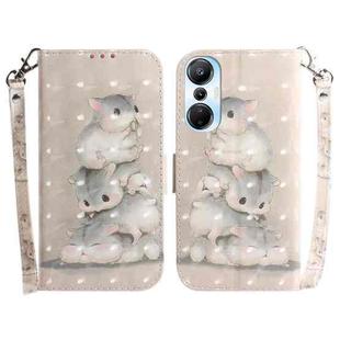 For Infinix Hot 20s 3D Colored Horizontal Flip Leather Phone Case(Squirrels)