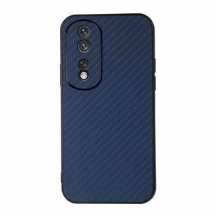 For Honor 80 Pro Carbon Fiber Texture Shockproof Phone Case(Blue)