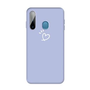 For Galaxy A11 / M11 Frosted Candy-Colored Ultra-thin TPU Phone(Light Purple)