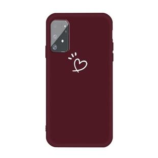 For Galaxy A91 / S10 Lite Frosted Candy-Colored Ultra-thin TPU Phone(Wine Red)