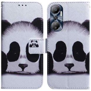 For Infinix Hot 20 Coloured Drawing Flip Leather Phone Case(Panda)