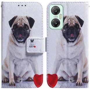 For Infinix Hot 20 5G Coloured Drawing Flip Leather Phone Case(Pug)