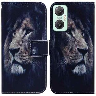 For Infinix Hot 20 5G Coloured Drawing Flip Leather Phone Case(Lion)