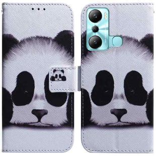 For Infinix Hot 20i Coloured Drawing Flip Leather Phone Case(Panda)