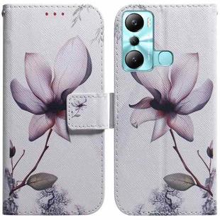 For Infinix Hot 20i Coloured Drawing Flip Leather Phone Case(Magnolia Flower)