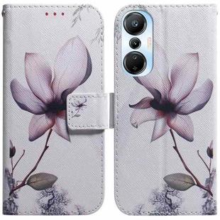 For Infinix Hot 20s Coloured Drawing Flip Leather Phone Case(Magnolia Flower)