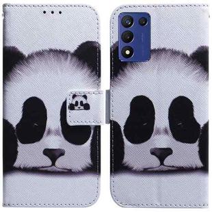 For Realme Q3S / Q3T / 9 SE / 9 5G Speed Coloured Drawing Flip Leather Phone Case(Panda)