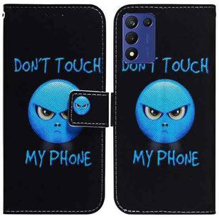 For Realme Q3S / Q3T / 9 SE / 9 5G Speed Coloured Drawing Flip Leather Phone Case(Anger)