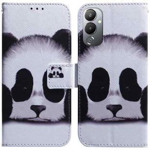 For Tecno Pova 4 Coloured Drawing Flip Leather Phone Case(Panda)