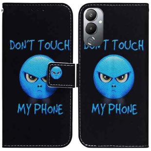 For Tecno Pova 4 Coloured Drawing Flip Leather Phone Case(Anger)