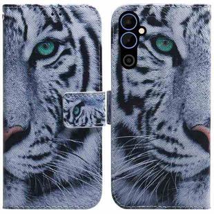 For Tecno Pova Neo 2 Coloured Drawing Flip Leather Phone Case(Tiger)