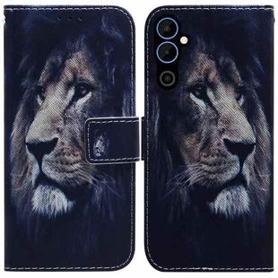 For Tecno Pova Neo 2 Coloured Drawing Flip Leather Phone Case(Lion)
