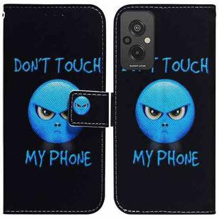 For Xiaomi Redmi 11 Prime 4G Coloured Drawing Flip Leather Phone Case(Anger)