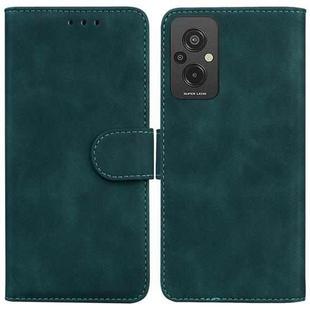 For Xiaomi Redmi 11 Prime 4G Skin Feel Pure Color Flip Leather Phone Case(Green)
