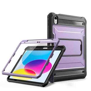 For iPad 10th Gen 10.9 2022 Explorer Tablet Protective Case with Pen Slot(Purple)