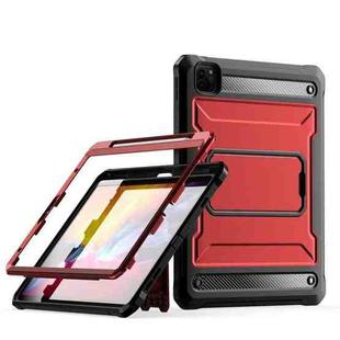 For iPad Pro 11 2022/2021/2020/2018 Explorer Tablet Protective Case with Pen Slot(Red)