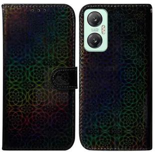 For Infinix Hot 20 5G Colorful Magnetic Buckle Leather Phone Case(Black)